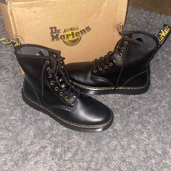 Dr. martens combat boot laceup Zavala PERFECT CONDITION BRAND NEW Womens 9 men 8 - Picture 4 of 8